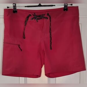 Patagonia Women's Bold Fuschia Pink Board Shorts with Zip Pocket Size 4 (31" w)